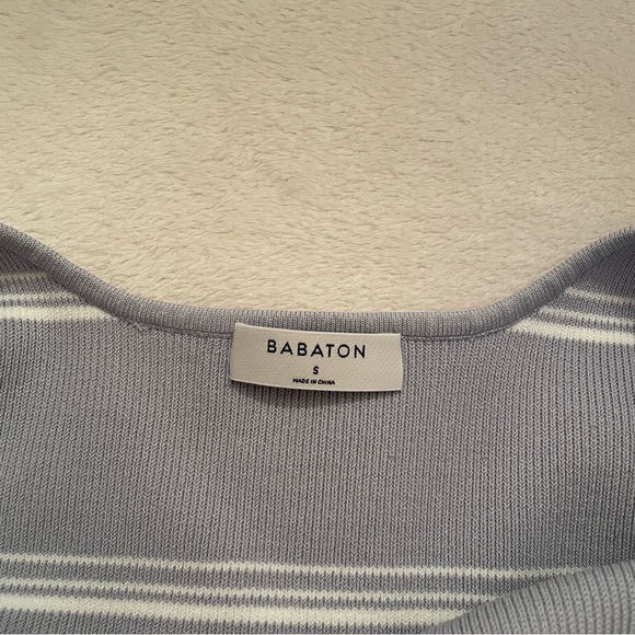 SCULPT KNIT SQUARENECK Babaton NWT tank top blue aritzia cami - Picture 7 of 7